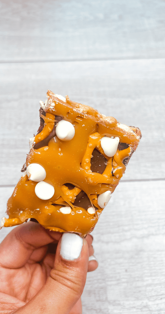 Caramel Chocolate Pretzel bark