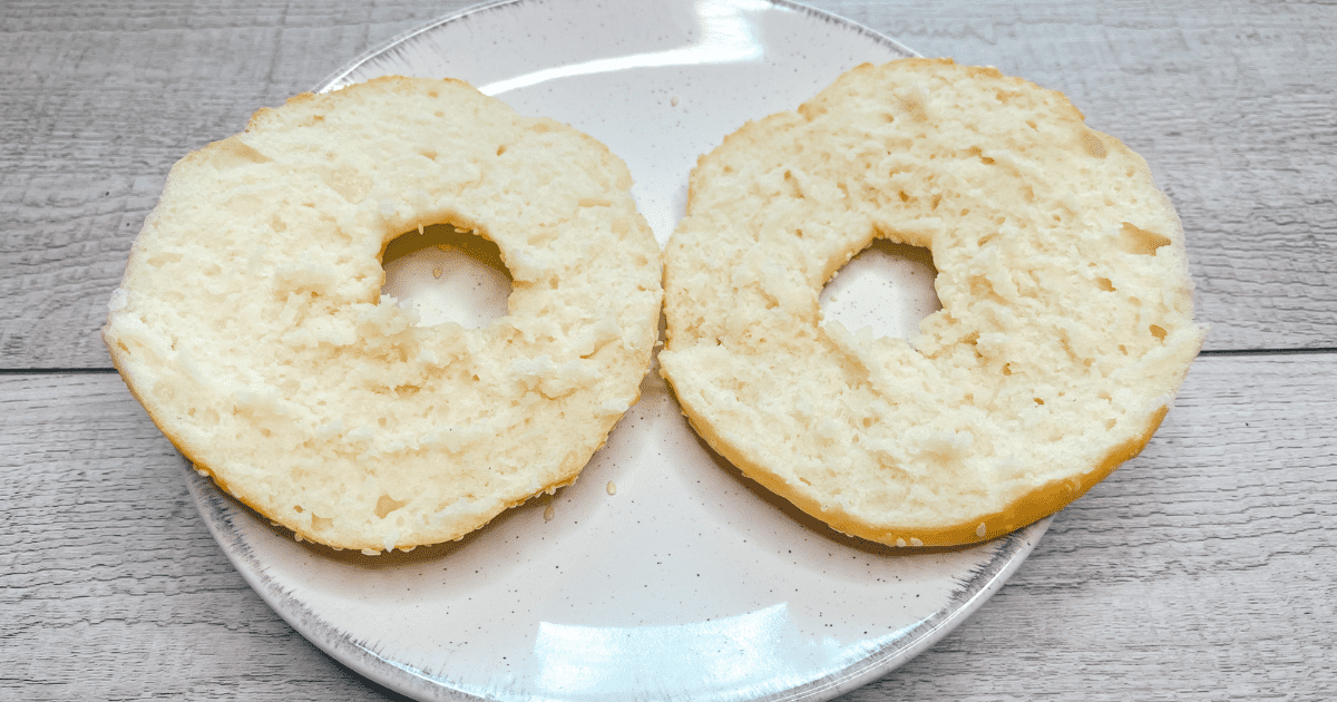 Sesame Seed Bagel on plate