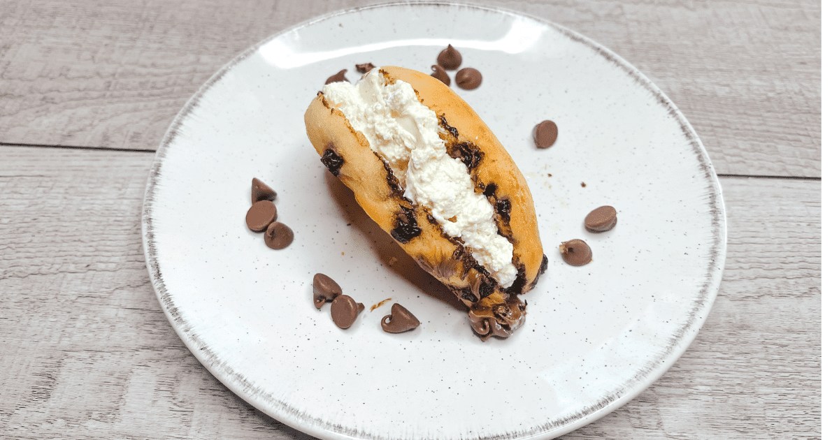 Chocolate Chip Bagel and Cream Cheese