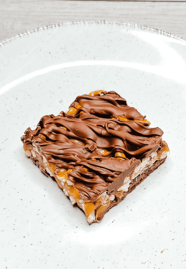 Chocolate Caramel Pretzel Bar